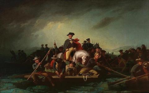 Bingham's painting of Washington Crossing the Delaware