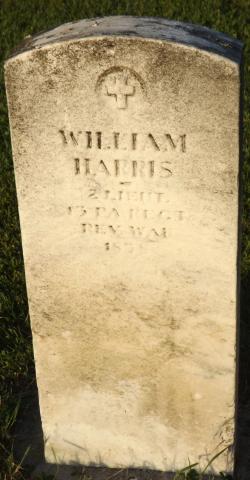 William Harris’ grave. McMeen Cemetery, Watson, OH
